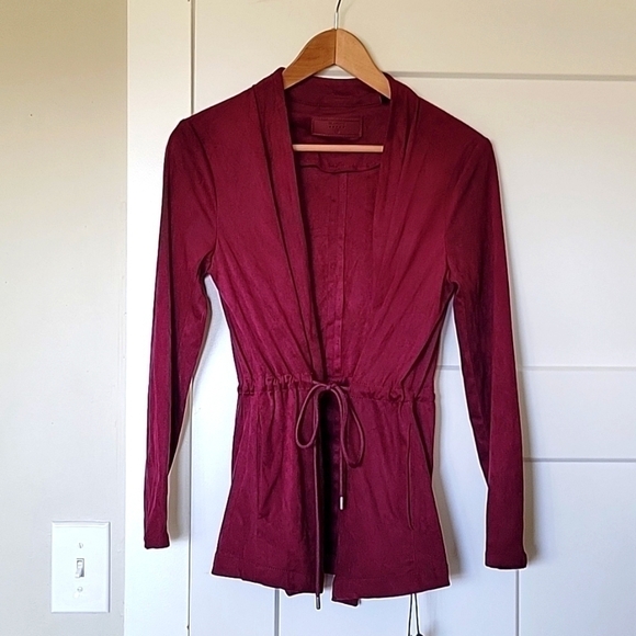 NWT (BLANKNYC) Faux Suede Drape Jacket-Amethyst - Picture 2 of 9